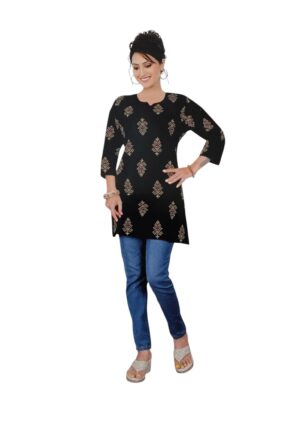 WhatsApp Image 2025-07-04 at 07.30.25_f45db26c Rapsodia Women Cotton Multicolor Floral Printed Short Kurtis